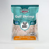 Louisiana Select 26-30 Peeled & Deveined Shrimp 1lb, packaged frozen Gulf shrimp in a teal bag with product details and net weight.