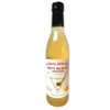 Central Grocery's Dirty Martini Olive Juice 12.7oz, a clear glass bottle with a white label featuring a martini glass illustration, black cap, and yellow-green olive juice inside.