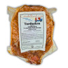 Creole Foods of Louisiana Large Traditional Turducken Feast, packaged cooked turducken with stuffing, in vacuum-sealed bag with label.