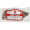 The Best Stop Pork Tasso 16oz, packaged smoked pork sausage in a clear vacuum-sealed plastic bag with a red and white label.