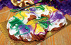 Caluda's Cream Cheese King Cake with Bead Pack (Icing on the Side)