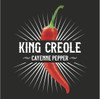 LA Pepper Exchange Cayenne T-Shirt, promotional image featuring a red cayenne pepper with a black background and radiant white lines, with the text 'KING CREOLE' and 'CAYENNE PEPPER' displayed prominently.
