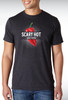Ghost TShirt, black casual men's t-shirt featuring a fiery red ghost pepper with the text Scary Hot Ghost Pepper.