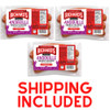 Richard's Richards Andouille For All, package of three smoked sausages with red, purple, and white label and nutritional info, shipping included.