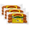 Savoies Andouille Party Pack, three packs of smoked andouille sausage in clear plastic packaging with colorful labels.