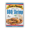 Mam Papaul's BBQ Shrimp Mix, packaging of shrimp seasoning mix with an image of cooked shrimp in barbecue sauce and mashed potatoes