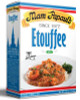 Mam Papaul's Etouffee Mix, product packaging with an image of prepared etouffee dish garnished with parsley.