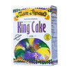Mam Papaul's Mardi Gras King Cake with Praline Filling 28.5oz, colorful box featuring an image of a Mardi Gras King Cake decorated with purple, green, and gold icing.