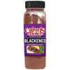 Cajun's Choice Blackened Seasoning 22oz, a clear plastic jar with a black lid containing a reddish-brown seasoning blend for grilling and cooking.