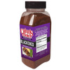 Cajun's Choice Blackened Seasoning 22oz, jar of seasoned blackened seasoning with purple label and black lid.