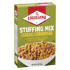 Louisiana Fish Fry Stuffing Mix Classic Cornbread, 6.5oz box with a picture of seasoned cornbread stuffing in a white bowl on the front.