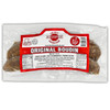 The Best Stop Original Boudin 14oz, packaged in a clear plastic bag with a red label showing product details.