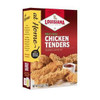 Louisiana Fish Fry Chicken Tender Mix, box of seasoned coating mix with image of fried chicken tenders and dipping sauce on front.