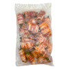 Big Easy Foods Bacon Wrapped Asparagus 2.5lb, vacuum-sealed package of bacon-wrapped asparagus spears with seasoning and some green herbs visible.