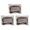 Cajun Original Shrimp Boudin (Pack of 3) - Shipping Included, packaged shrimp boudin sausages in clear vacuum-sealed bags.