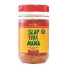 Slap Ya Mama Original Blend Cajun Seasoning 32oz, a clear jar filled with a colorful blend of Cajun seasoning labeled with vibrant yellow and red colors.