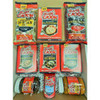 Ragin' Cajun 'SUPER SAMPLER' Gift Set, assorted seafood seasoning and dry rub packages and jars arranged in a box.