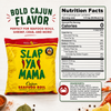 Slap Ya Mama Cajun Seafood Boil 4lb, nutrition facts label showing low fat, high sodium content, and zero calories.