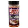 Cajun's Choice Cajuns Choice Premium Blend Blackened Seasoning - 10oz, bottle of blackened seasoning with purple label and black lid showing seasoned meat.