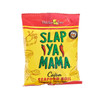 Slap Ya Mama Cajun Seafood Boil 1lb, bright yellow and red packaging with illustrations of seafood and chili peppers, emphasizing Cajun seasoning for seafood boil.