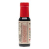 Figaro's Mesquite Liquid Smoke & BBQ Marinade 4oz, close-up of the bottle showing the label with red cap and black liquid inside.