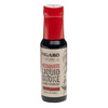 Figaro's Mesquite Liquid Smoke & BBQ Marinade 4oz bottle, featuring a beige label with black and red text, and a red cap, for true mesquite flavor in outdoor and indoor cooking.
