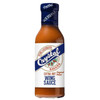 Crystal Pure Louisiana Extra Hot Wing Sauce 12oz, bottle of hot wing sauce with a white label and blue cap.