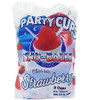 Sno-Balls To Go - Strawberry Party Pack - 8x 4oz cups, plastic bag of strawberry flavored snowballs for parties and snacks.