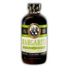 Pheris & James Margarita Cocktail Mix - 8 fl oz, a bottle of non-alcoholic cocktail mix with a black cap and a label featuring green, black, and white colors, and a vintage photo of two men, ideal for making margarita cocktails.