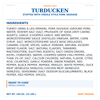 Creole Pork Sausage Turducken 15lbs (Serves approximately 20-25)