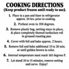 Cornbread Turducken Roll 5lbs (Serves approximately 6-8), product cooking instructions showing thawing, oven baking at 350°F, and safe internal temperature and carving directions.
