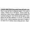 Boudin Turducken Roll 5lbs (Serves approximately 6-8), close-up of cooking directions explaining thawing, oven baking, and carving instructions.