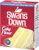 Swans Down 32 oz, image of a box of enriched cake flour with a picture of a slice of cake on the front.
