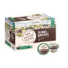 New England Coffee Caramel Macchiato Single Serve 12 ct Box, box of caramel macchiato flavored coffee pods for single-serve coffee makers.