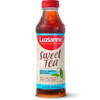 Luzianne Ready to Drink Sweet Tea 18.5 oz, a bottled sweet tea beverage in a clear plastic bottle with a red cap and label featuring the Luzianne logo and sweet tea description.