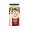 New England Coffee Breakfast Blend Ground 12 oz., a bag of ground coffee featuring a colorful outdoor scene with a logo indicating premium quality