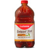 Luzianne Ready to Drink Unsweet Tea 64 oz., bottled iced tea with condensation on the bottle indicating coolness.
