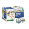 New England Coffee Blueberry Cobbler Single Serve 12 ct Box, package with artful illustration of New England landscape and coffee pods.