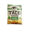 Carroll Shelby's Ancho and Jalapeno Taco Seasoning 1 oz, image of seasoning packet with Texas-themed design and taco ingredients on packaging