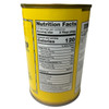 Steen's Pure Cane Syrup 12oz Can, product container with nutrition facts label on a yellow background.