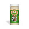 Try Me Tiger Seasoning 14 oz., bottle of tiger-themed seasoning with a green label featuring a fierce tiger illustration and product details.