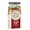 New England Coffee Eyeopener Blend Ground 9 oz, a package of coffee with a scenic illustration of a rural landscape and a red barn.