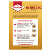 Louisiana Fish Fry Red Beans & Rice Mix 7oz, product packaging with recipe and cooking instructions.