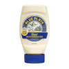 Blue Plate Mayonnaise 12 fl oz Squeeze Bottle, white squeezable bottle with blue cap and label featuring the Blue Plate logo and a nautical scene.