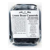 La Boucherie Green Bean Casserole 2 lb, packaged frozen casserole dish with a label listing ingredients and serving suggestions.