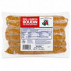 Gator World Pork & Crawfish Boudin 2lb, packaged pork and crawfish boudin sausage in clear plastic wrap with product label.