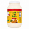 Slap Ya Mama Cajun Fish Fry 5.5lb - 1 Gallon Jug, large white plastic jar with red, yellow, and green label featuring product name, image of fried fish, and nutritional information.
