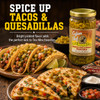 Cajun Chef Diced Jalapeno Peppers 12 oz, jar of bright green chopped jalapeno peppers suitable for adding spice to tacos, quesadillas, and Tex-Mex dishes.