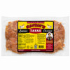 Savoies Chicken Tasso 8oz, smoked seasoned chicken meat in vacuum-sealed package with colorful label.