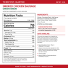 The Best Stop Smoked Green Onion Chicken Sausage 14oz
